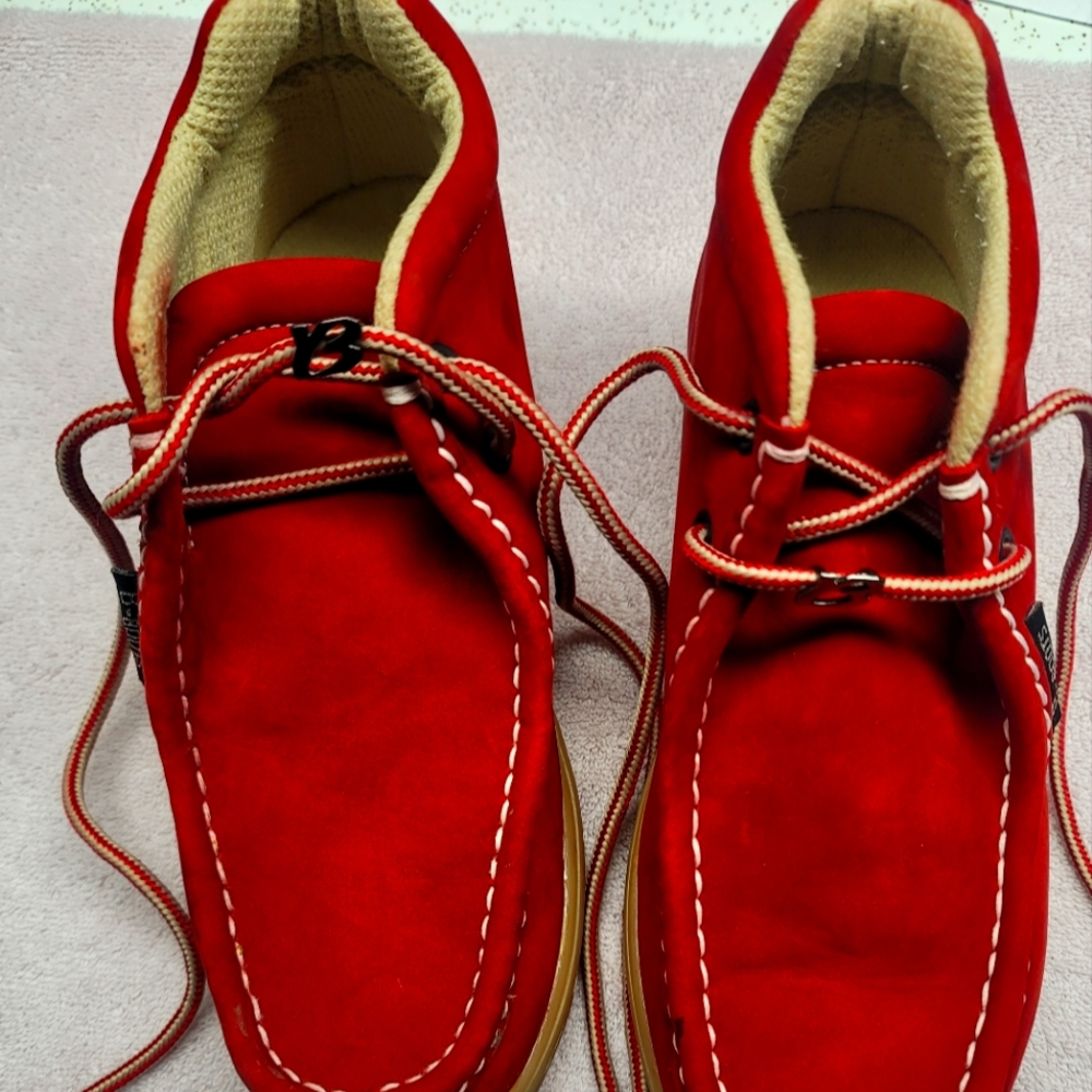 Red booties wallaby style